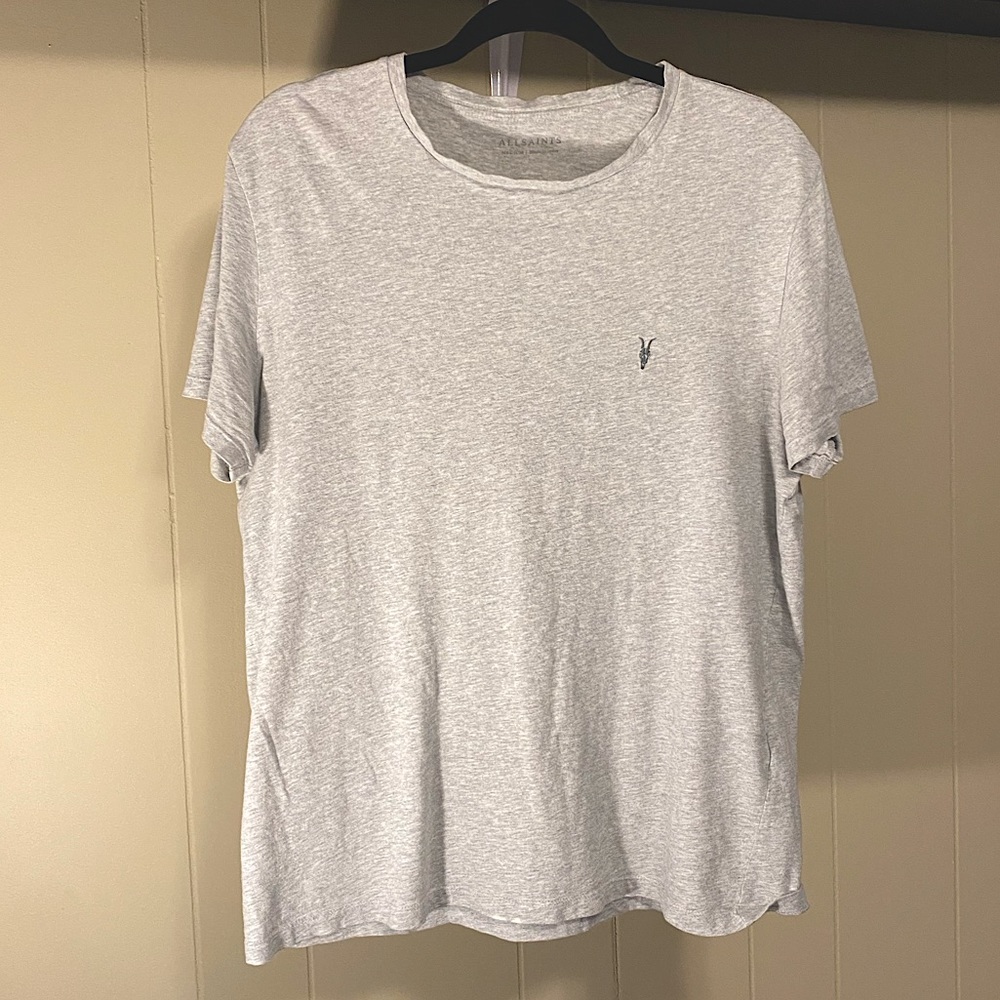 Allsaints Grey Tee Shirt - Size Medium